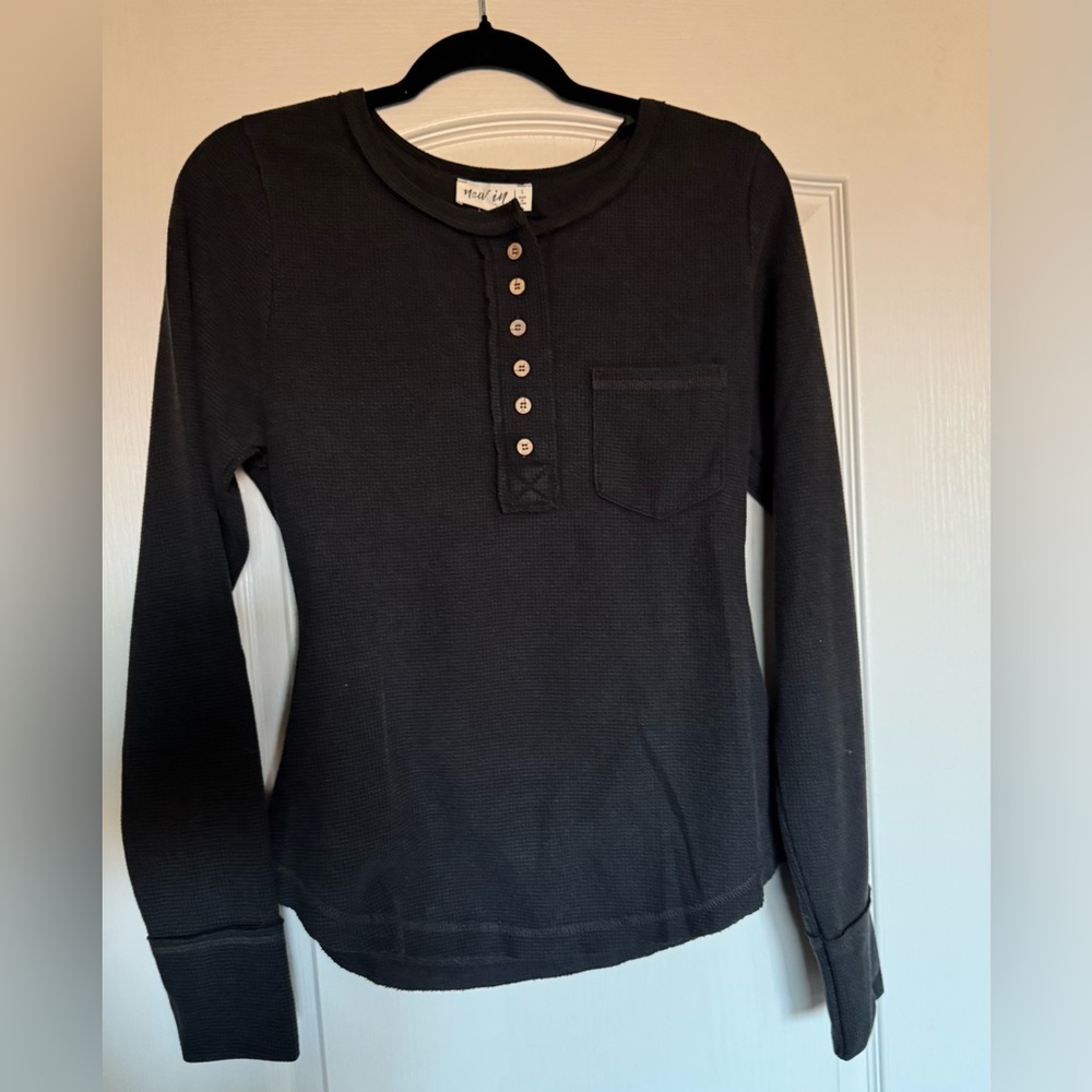 Black long sleeve top